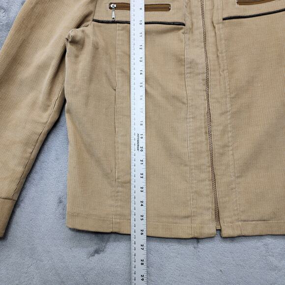 Vintage 60s Brad Whitney Jacket Mens M Tan Corduroy Zip Front Pockets Rockabilly - Picture 10 of 11